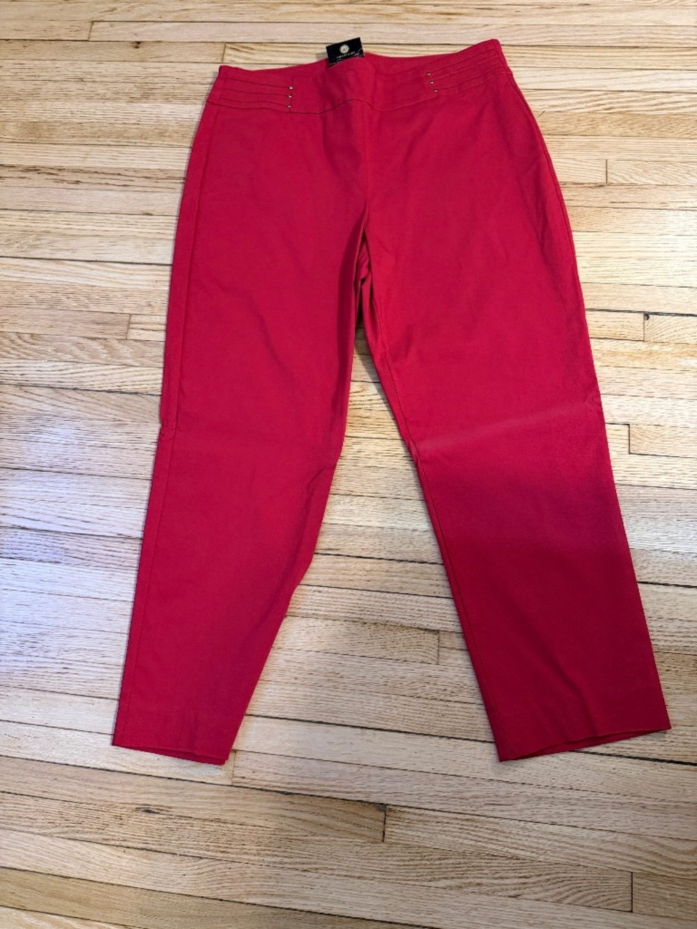 Women’s new with tags red pull on dress pants.